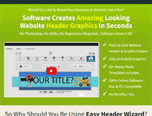 Tablet Screenshot of easyheaderwizard.com